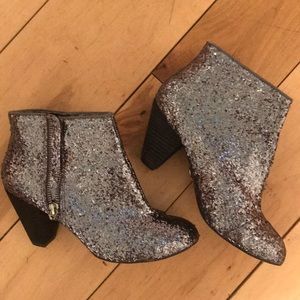 Betsey Johnson Glitter Booties